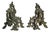 Antique French Bronze Andirons, 1900, Set of 2 For Sale
