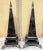 Maitland - Smith Large Silverplated Bronze & Inlaid Coconut Shell Lion Motif Obelisks - a Pair For Sale - Image 4 of 11
