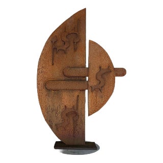 Dutch Artist, Abstract Sculpture, 1970s, Steel For Sale