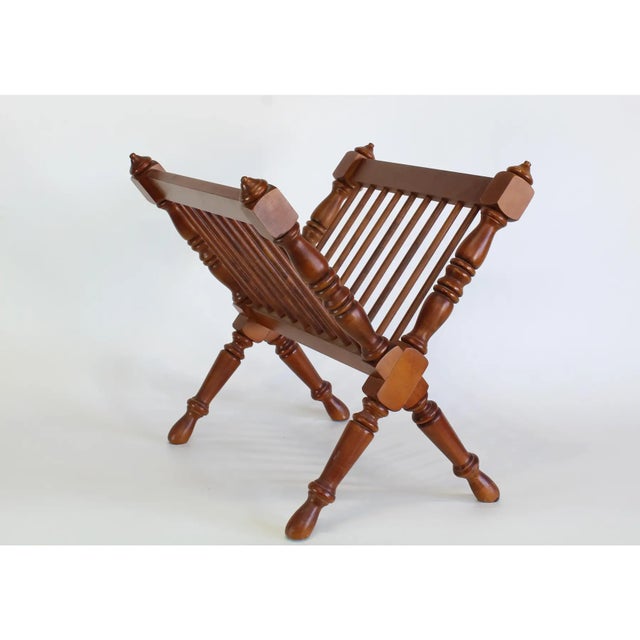 Vintage Georgian Style Magazine Rack For Sale - Image 4 of 4