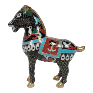 Vintage Chinese Cloisonné Horse Figure