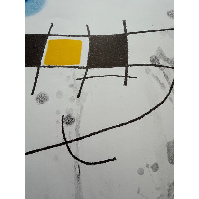 Paper Joan Miró (1893–1983), L’Exilé Noir, Galerie Peerlings Krefeld, 1987, Vintage Exhibition Poster, Printed in Germany For Sale - Image 7 of 14