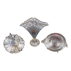 Early 20th Century A Collection of Three Art Nouveau Table Top Decor-Set of Three (3)