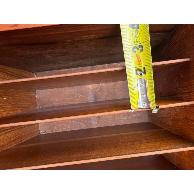 Mid-Century Modern Teak Rolling Magazine and Record Rack Bruksbo. For Sale - Image 16 of 17