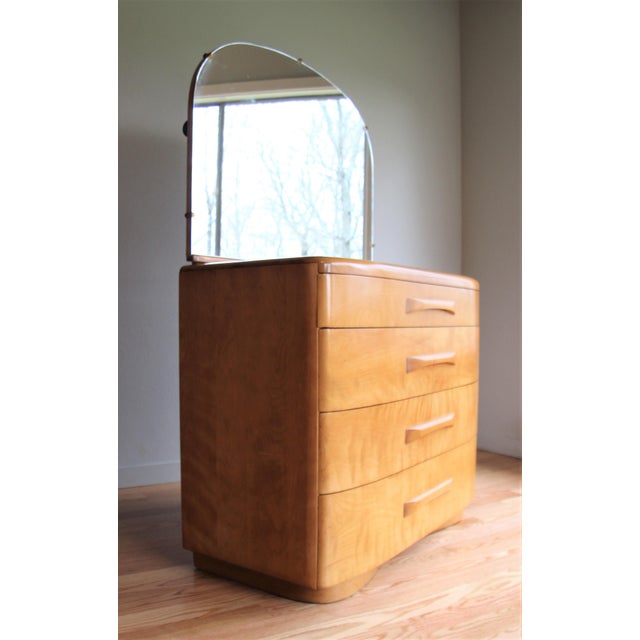 1940s Vintage Leo Jiranek for Heywood Wakefield Niagara Dresser with Mirror Chairish
