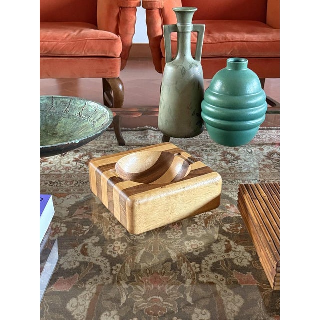 Mid-Century Wood Vide Poche Bowl, Italy, 1970s For Sale - Image 9 of 14