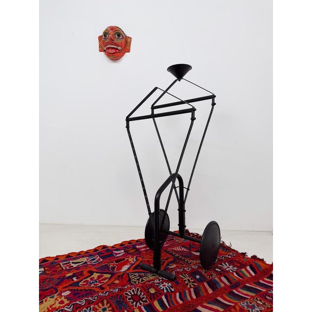 Unique and decorative Postmodern valet stand. Almost certainly made in Italy—where it was sourced—this piece dates to the...