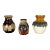 Multi-Colored Op Art Fat Lava Ceramic Vases from Bay Keramik, Germany, Set of 3 For Sale