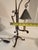 Black Antique Hand-Forged Wrought Iron Lamp – Gothic Revival, Spanish Mission, Arts & Crafts Style For Sale - Image 8 of 12