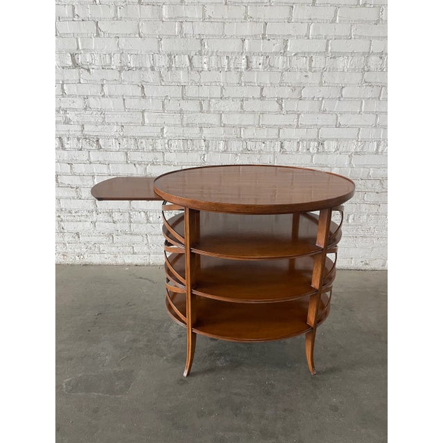 Neoclassical Dessin Fournir Traversa Oval Tiered Side Table by Erika Brunson For Sale - Image 3 of 9