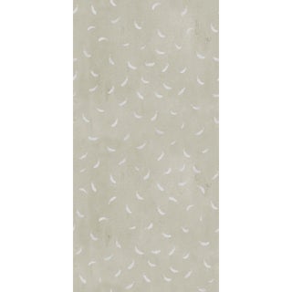 Sample - Feathers (var. 2) Wallpaper by Paule Marrot in Gray For Sale