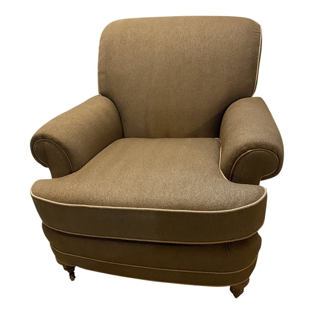 Sherrill Herringbone Easy Chair For Sale