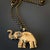 Symbol Of Luck Elephant Long Chain Necklace For Sale - Image 10 of 12
