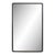 Knox Leather Rectangle Mirror, Black For Sale