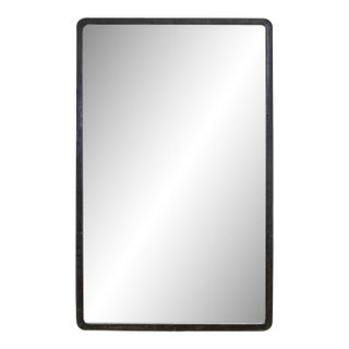 Regina Andrew Knox Leather Rectangle Mirror, Black For Sale