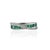 Metal Emerald and Diamond Infinity Twist Ring in Sterling Silver, Size 7.5 For Sale - Image 7 of 12