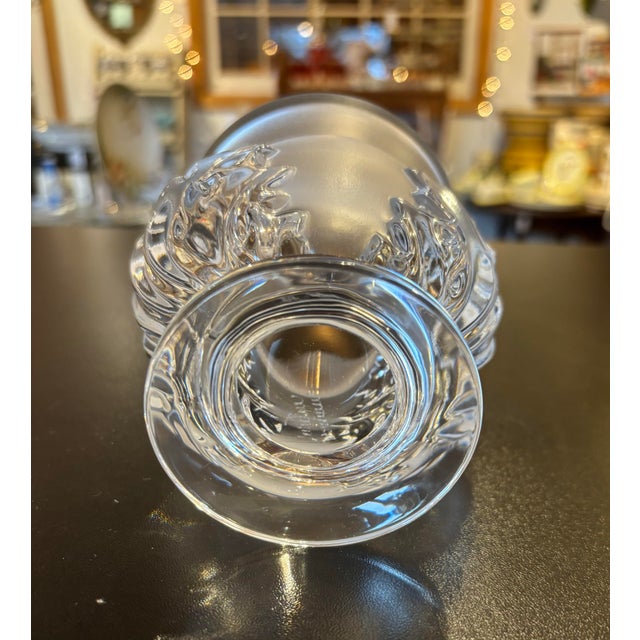 1950s 1950s Lalique “Saint-Cloud” Crystal Vase For Sale - Image 5 of 10