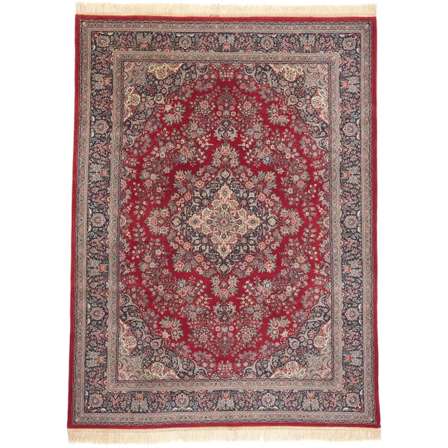 Late 20th Century Vintage Pakistani Kerman Rug, 09'00 X 12'02 For Sale - Image 10 of 10