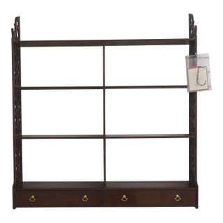 Stickley Colonial Williamsburg Mahogany Double What Not Shelf For Sale