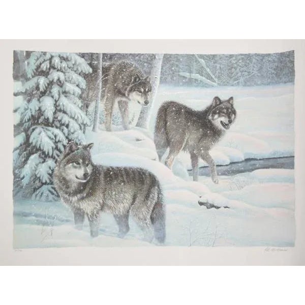 Figurative Snow Quest, Pat McManus Screen Print For Sale - Image 3 of 3