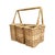Boho Chic 1980s Classic Wicker Flatware and Napkin Caddy Basket For Sale - Image 3 of 5
