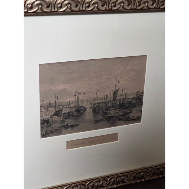 Three Custom Framed Antique Chinoiserie Prints For Sale In San Antonio - Image 6 of 14