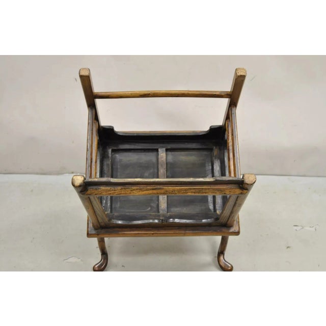 Mid 20th Century Vintage Chinese Elm Wood Ming Yoke Back Lacquered Asian Scholars Arm Chair For Sale - Image 11 of 12