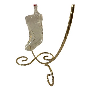 Steuben “Stocking” Christmas Tree Ornament For Sale