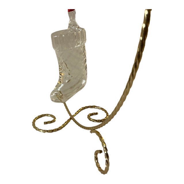 Steuben “Stocking” Christmas Tree Ornament For Sale
