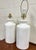 Vintage Ceramic Jar Bucket Urn Lamps, Flat White Glazed - Pair For Sale In Kansas City - Image 6 of 11