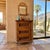 Rustic vintage Southwestern-style 3-drawer small chest. Handcrafted from solid planks of Ponderosa pine, this beautifully...