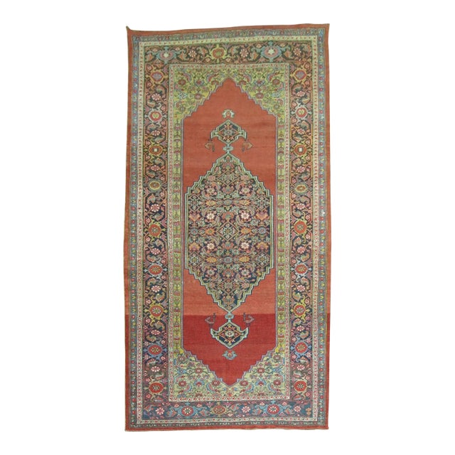 Antique Zabihi Collection Bidjar Gallery Rug - 5'6" x 11'3" For Sale
