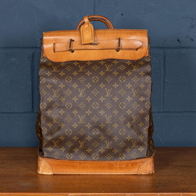Brown 20th Century Steamer 35 Bag in Monogram Canvas from Louis Vuitton, France, 1980s For Sale - Image 8 of 18