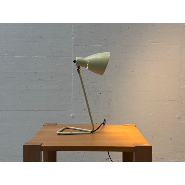 Yellow Vintage Table Lamp by Robert Caillat, France, 1950s For Sale - Image 8 of 16