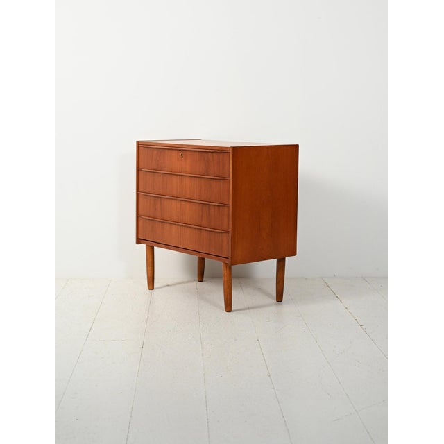 Scandinavian Teak Chest of Drawers, 1960s For Sale - Image 4 of 10