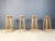 Vintage Wooden Bar Stools, 1960s, Set of 4, in Good conditions. Designed 1960 to 1969