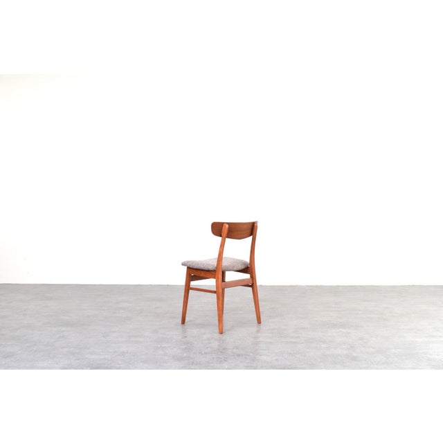 Brown Mid-Century Danish Teak and Wool Dining Chairs from Farstrup, 1960s, Set of 4 For Sale - Image 8 of 13
