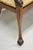Vintage Italian Neoclassical Cherry Wood Dolphin Lyre Carved Rush Seat Bench For Sale In Philadelphia - Image 6 of 12