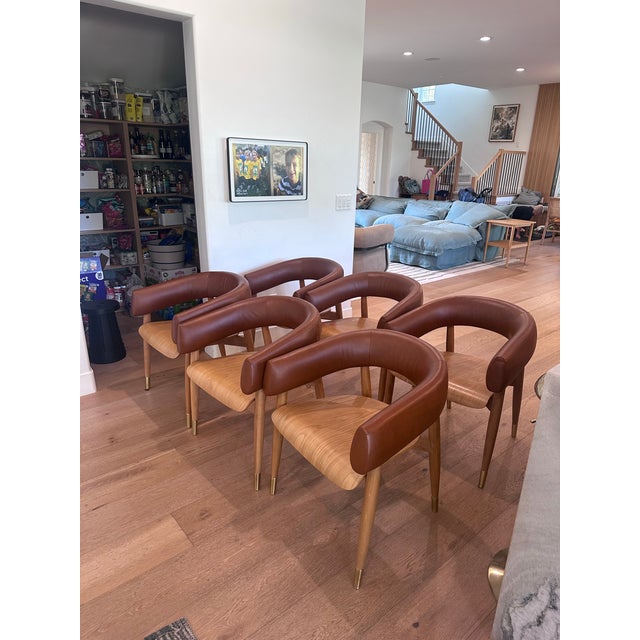 Mid-Century Modern Discontinued West Elm Yates Cafe Chairs - Set of 6 For Sale - Image 3 of 12