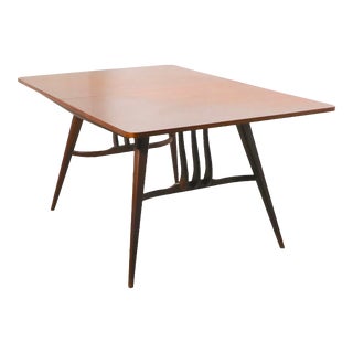 Mid Century Dining Table Att. To the Young Furniture Company Made in Usa C 1950's For Sale