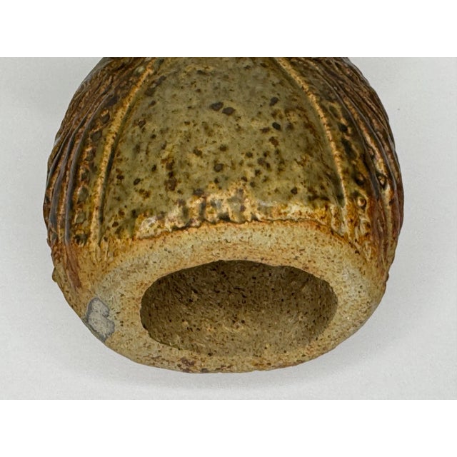 1970s British Brutalist Studio Pottery Owl With Oversized Eyes For Sale - Image 10 of 10