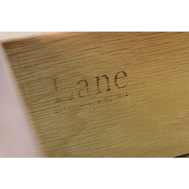 Walnut Mid Century Modern Gentlemens Chest Armoire by Lane For Sale - Image 17 of 18