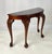 Wood Late 20th Century Chippendale Style Carved Cherry Demilune Console Table For Sale - Image 7 of 16
