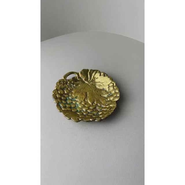 Vintage Brass Grape Ashtray, Italy, 1960s For Sale - Image 11 of 13