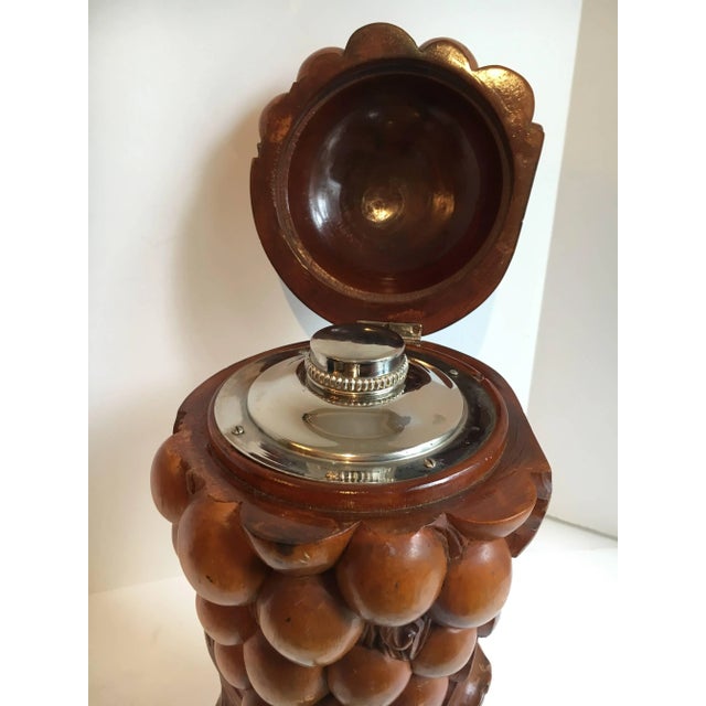 Hand-Carved Samovar With Grapevine Detailing For Sale - Image 4 of 7