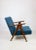 Vintage Denim Blue Armchair, 1970s For Sale - Image 3 of 10