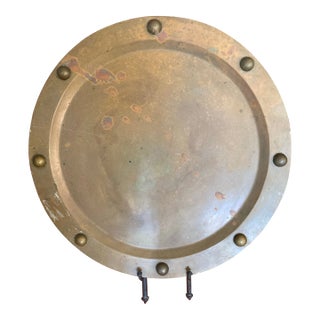 Early 20th Century Mid Century Copper Platter, for Display or Use. Sold Copper, Not Polished For Sale