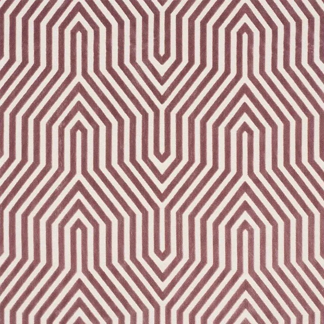 Contemporary Sample - Schumacher X Mary Mcdonald Vanderbilt Velvet Fabric in Lilac For Sale - Image 3 of 3