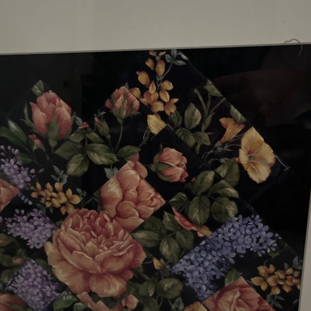 Abstract “Purple Vase” Framed Fabric Collage by Merle Fanny Eintracht, 2006 For Sale - Image 3 of 5