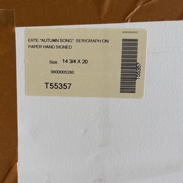 1950s Art Deco Print by Erté For Sale - Image 9 of 9